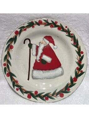 Bella Casa by Ganz Ceramic Santa Claus 10” Plate